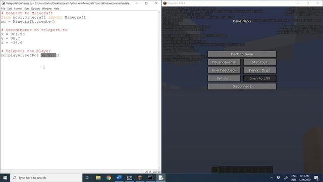 Learn Python with Minecraft - Part 2: Syntax and Variables - Lesson 7: Floats смотреть онлайн