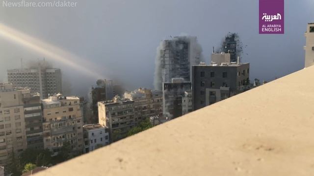 4K footage of Lebanon explosion shows Beirut Port blast unfolding in slow motion смотреть онлайн
