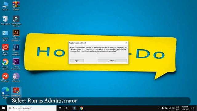 How To Fix Adobe Creative Cloud Needed To Resolve This Problem Is Missing Or Damaged?