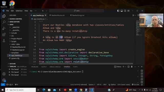SQLA Beatles Database Start: The Album-Song Entity Relationship смотреть онлайн