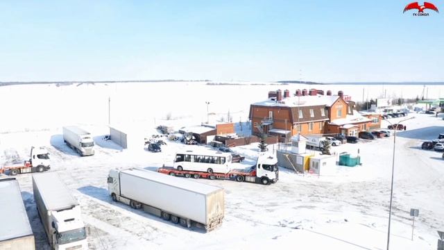 Перевозка автобуса на трале | Весь спектр логистических услуг | Группа Компаний Сокол смотреть онлайн