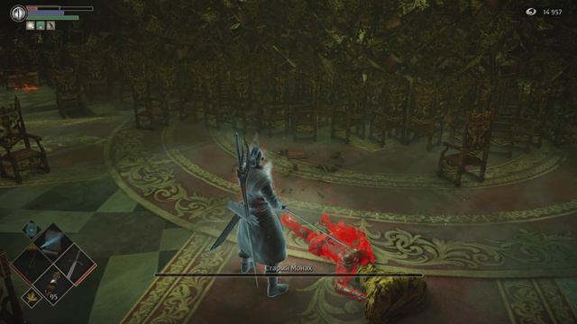 Demon's Souls Remake - Старый Монах за 3 удара на SL1 (без прокачки)