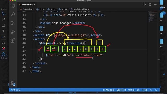 Lecture 27-Working with jQuery find method смотреть онлайн