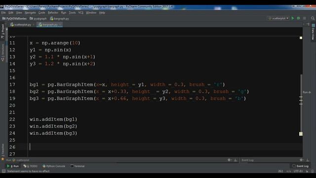 Pyqtgraph How To Plot BarGraph Practical Example смотреть онлайн