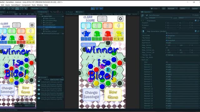 Simple hexagonal puzzle game! Created in Unity. смотреть онлайн