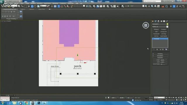3D modeling building from blueprint image using 3ds Max + Photoshop - recorded live смотреть онлайн