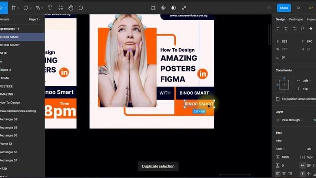 Simple Figma Poster, Instagram Banner and YouTube Thumbnail Design in Figma - Tutorial смотреть онлайн