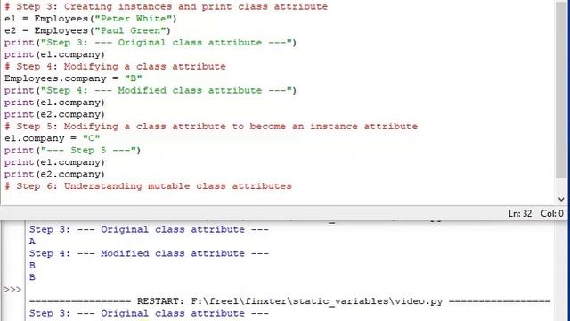 Static Class Variables and Methods in Python смотреть онлайн