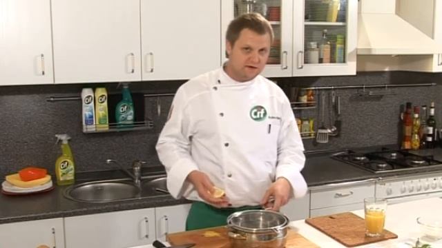 Апельсиновый десерт с кремом - видеорецепт