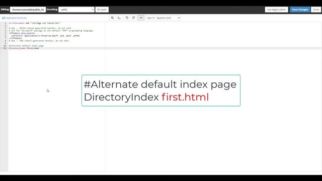 How to Change Your Default Index Page in .htaccess смотреть онлайн