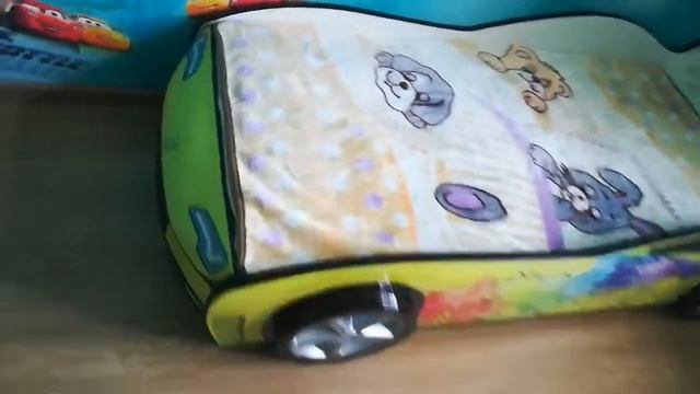 Кроватка машинка Турбо Желтая 2 смотреть онлайн
