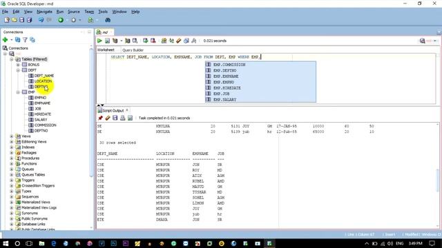 Natural Join in Oracle Sql Plus | Join Multiple Table in Sql Plus | Join in Oracle Sql Plus смотреть онлайн