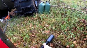 С автономным отопителем в палатке осенью