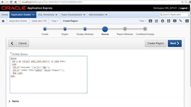 Oracle APEX ITEM (TEXT) смотреть онлайн