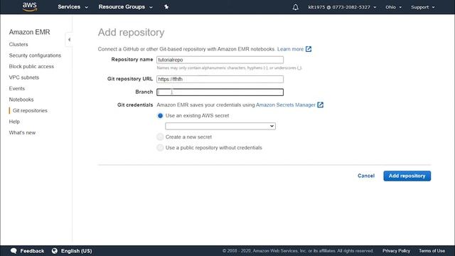 Amazon EMR: Add Git Repository смотреть онлайн