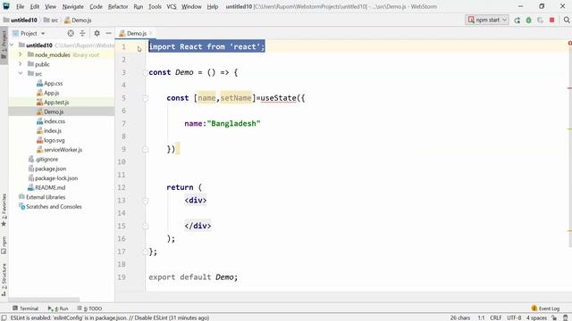React JS Tutorial Bangla | Part 57 React Hook useState in functional component смотреть онлайн