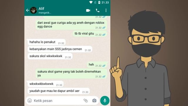 JANGAN NONTON LAGU VIRAL ROBLOX AKU SAYANG TENG TENG | Chat History Seram смотреть онлайн