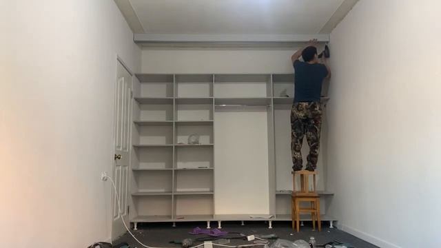 ШКАФ КУПЕ ИЗ ЛДСП|КАК СДЕЛАТЬ ШКАФ КУПЕ БЫСТРО|DIY смотреть онлайн