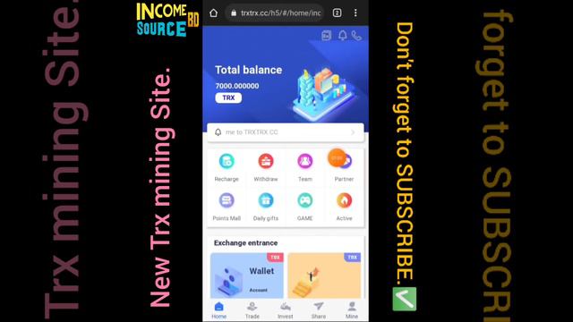 Trxtrx.cc | New TRX Mining Farm | Register to Get 7000 Trx | income source bd смотреть онлайн