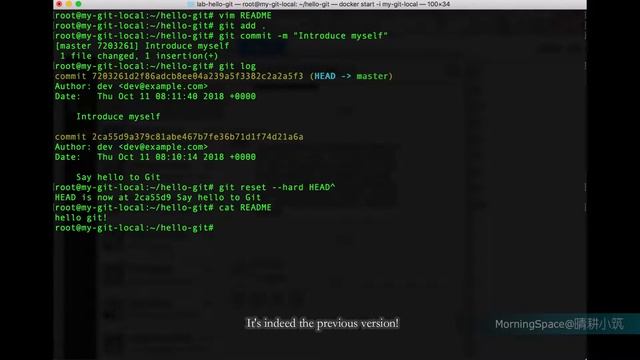 Hello Git 5: Reset to Specified Commit смотреть онлайн