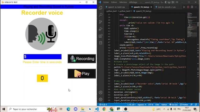 How to Create Voice Recorder Using Python | GUI Tkinter Project|Make your own voice recorder| смотреть онлайн