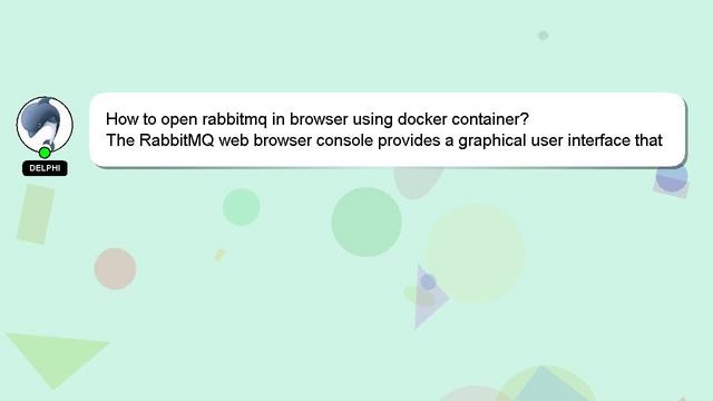 How to open rabbitmq in browser using docker container? смотреть онлайн