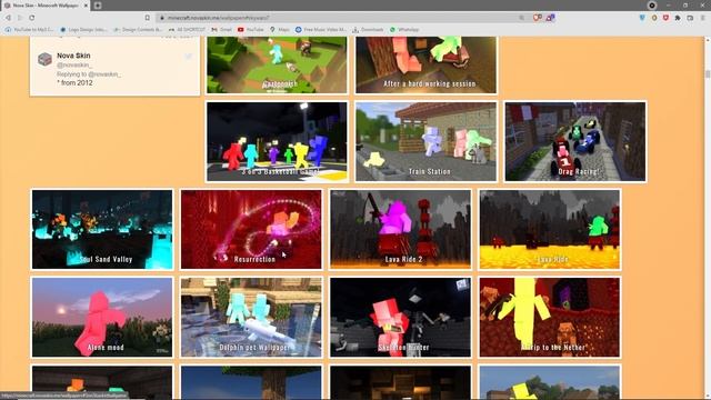 BIKIN WALLPAPER MINECRAFT PAKE SKIN SENDIRI !! | Novaskin Wallpaper смотреть онлайн