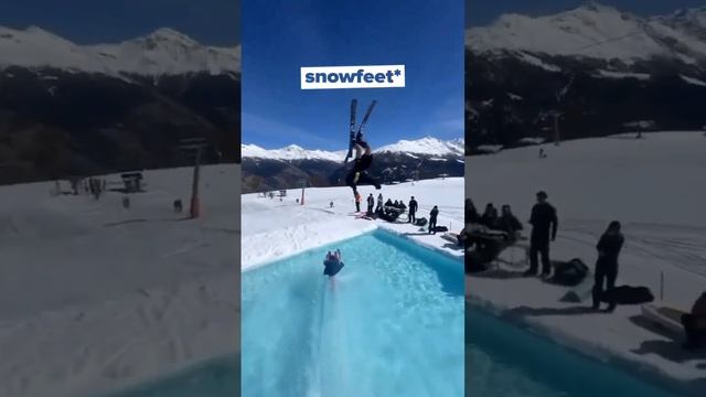 Экстремальный прыжок на лыжах смотреть онлайн