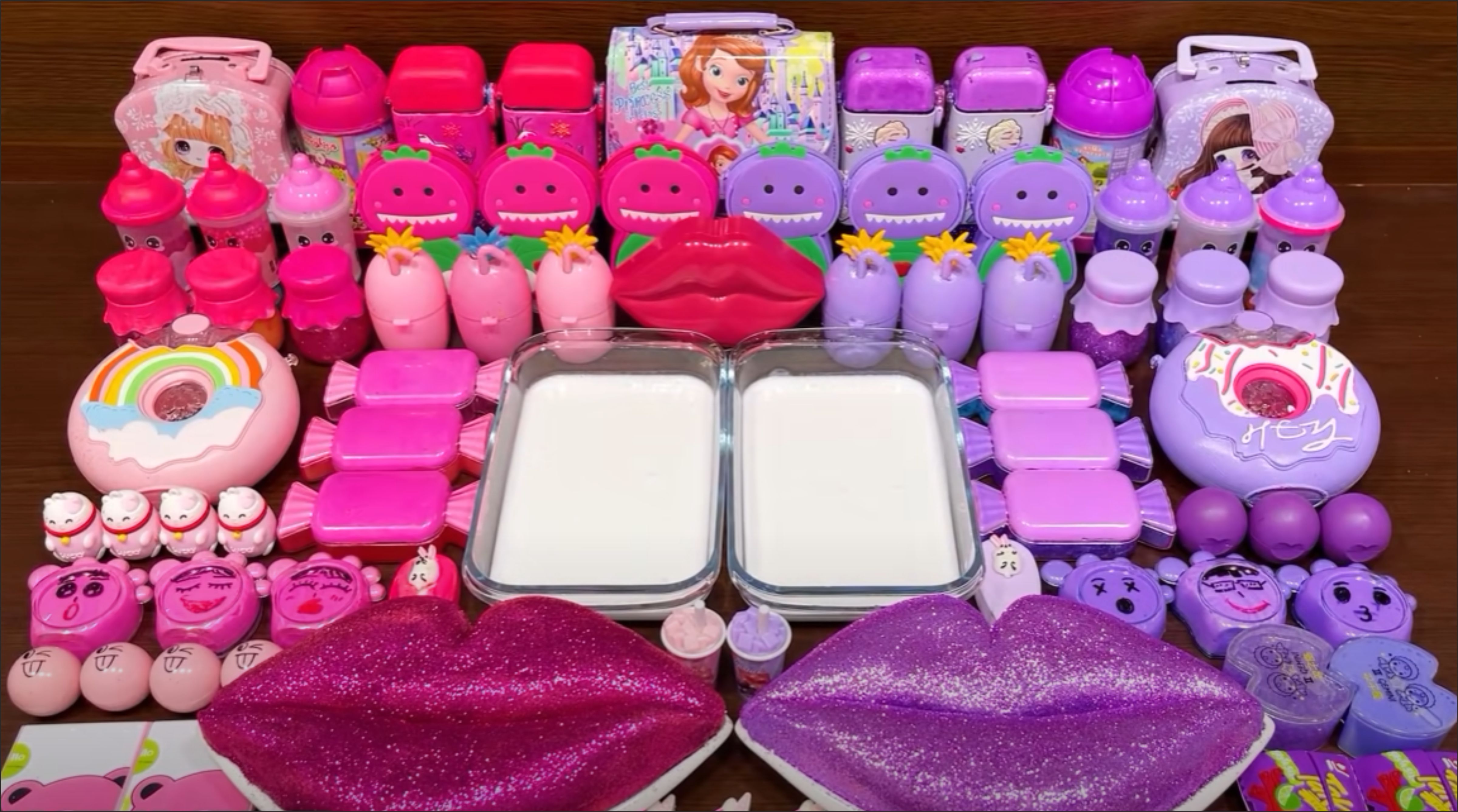 РОЗОВЫЙ? против ФИОЛЕТОВОГО!? Смешивание в ГЛЯНЦЕВУЮ слизь?! #ASMR #АСМР смотреть онлайн