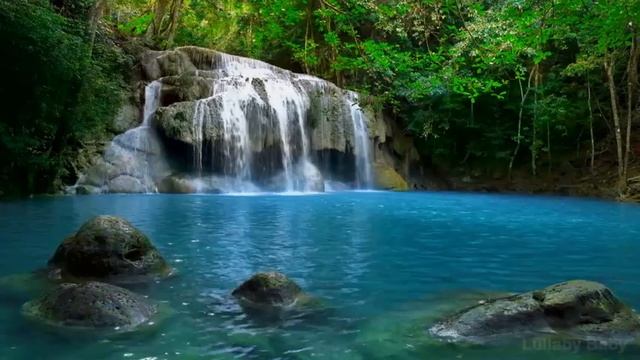 ☆ 8 HOURS ☆ WATERFALL MUSIC ♫ ☆ Relaxing Music and WATERFALL sounds for sleep ♫ Baby Sleep Music смотреть онлайн