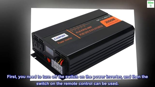 CHGAOY 2000W Power Inverter Pure Sine Wave Inverter DC 12V To 120V AC Car Inverter