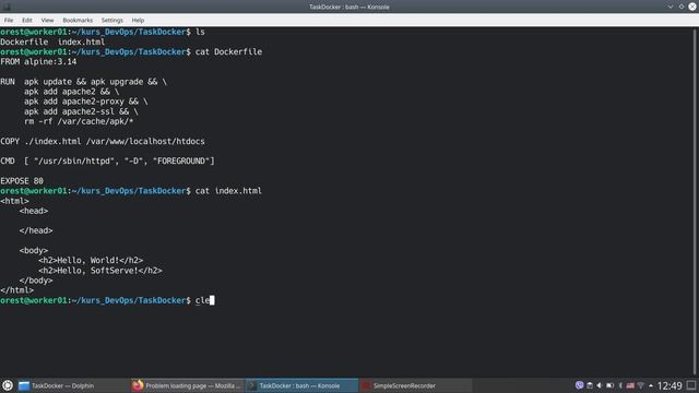 Run apache2 server in docker container смотреть онлайн