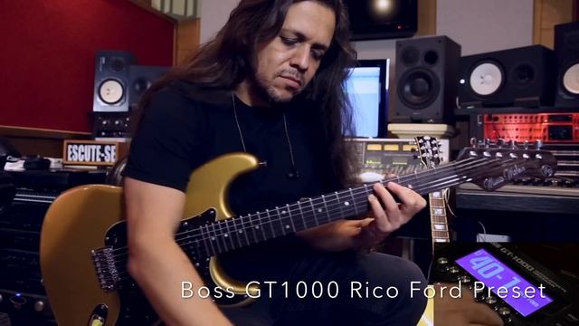 Boss GT1000 - Rico Ford Preset - Les Paul and Strat - Ricardo Marins смотреть онлайн