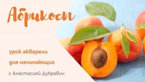 Абрикосы 🍑 Урок акварели для начинающих