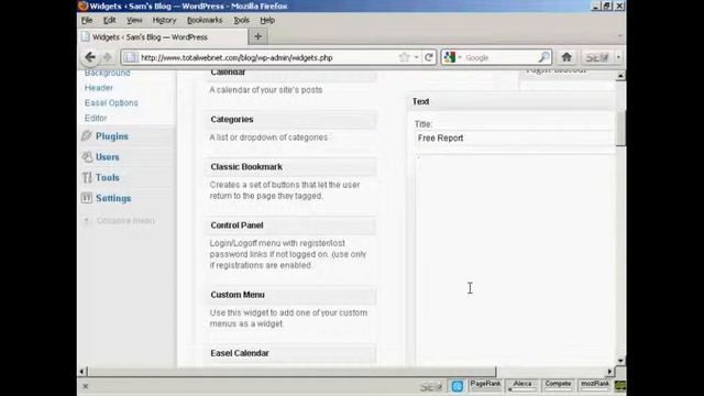 WordPress-How to Insert an Aweber Form In The Sidebar смотреть онлайн