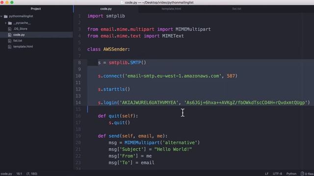 Simple Mailing List in Python смотреть онлайн