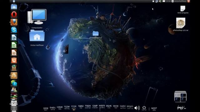 Como Baixar E Emular O PhotoShop Cs5 No Ubuntu. (HD)