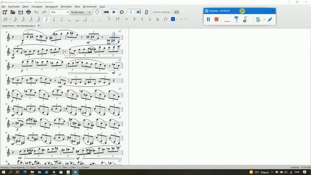Szabó Ferenc - Hét Etűd Klarinétra / 01 смотреть онлайн