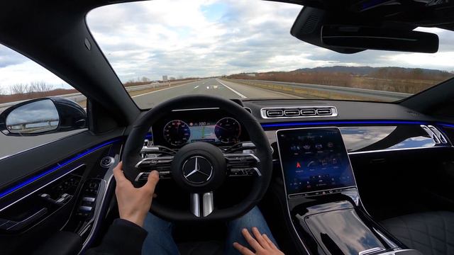 Mercedes S-Class 2021 AMG Line - POV Test Drive In 4K | HUD, Autopilot, 0 - 100 Km/h