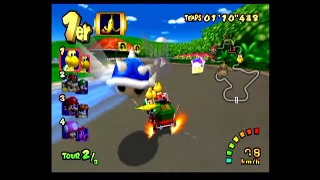 Escape Blue Shell Mario Kart Double Dash (Dodge Avoid) Nintendo Gamecube 2003 смотреть онлайн