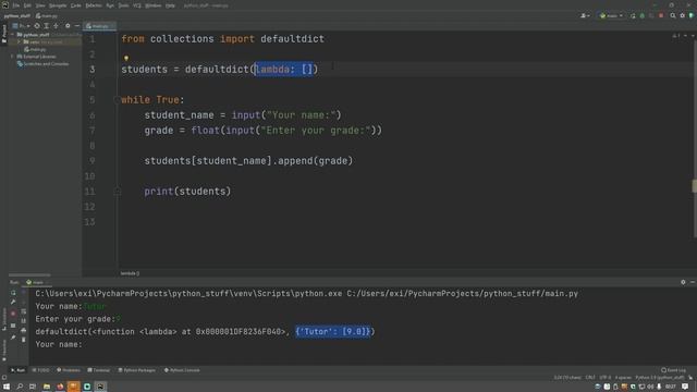 Python collections: defaultdict смотреть онлайн