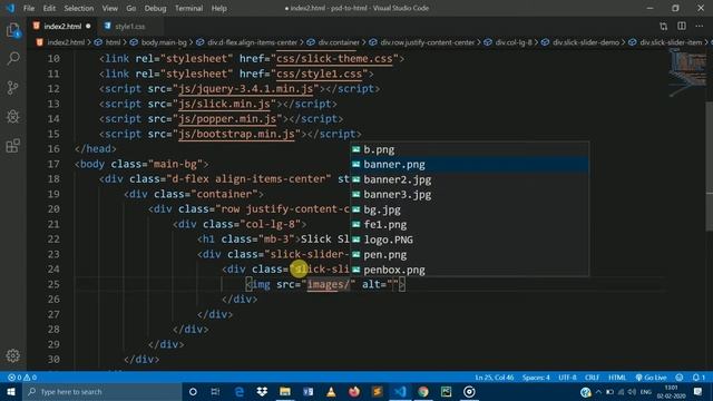 How To Create a Slick Slider Step By Step In Hindi || By Ritesh Rohit смотреть онлайн