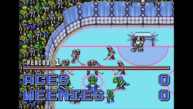 Mutant League Hockey - Genesis Gameplay смотреть онлайн