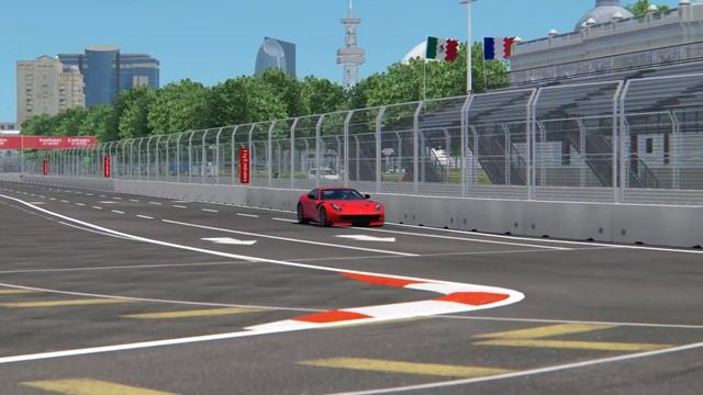 Assetto Corsa: Baku Ferrari F12 TDF Hotlap смотреть онлайн