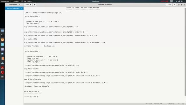 Basic SQL injection solution leetime | ethical hacking for beginners смотреть онлайн