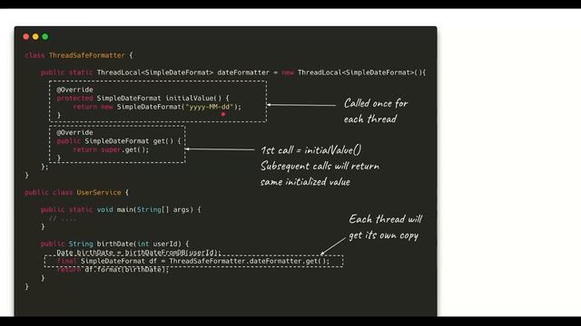 ThreadLocal in Java смотреть онлайн