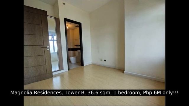 Magnolia Residences, Tower B, 36.6 sqm, 1 bedroom, Php 6M only!!! смотреть онлайн