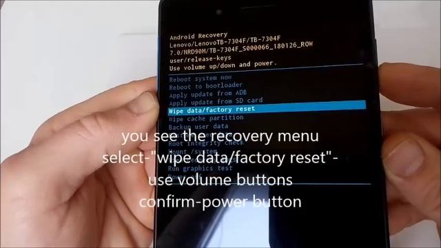 Lenovo tab TB 7304F factory reset смотреть онлайн