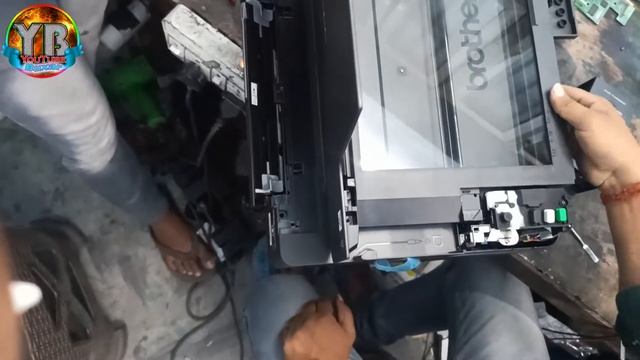 BROTHER DCP T220. Repair new model.RED LIGHT PROBLEMS. смотреть онлайн
