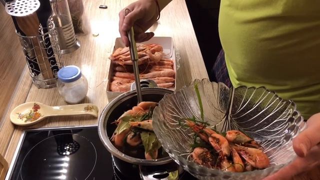 Супер закуска к пиву !!!!Лангустинов  за 3 минуты